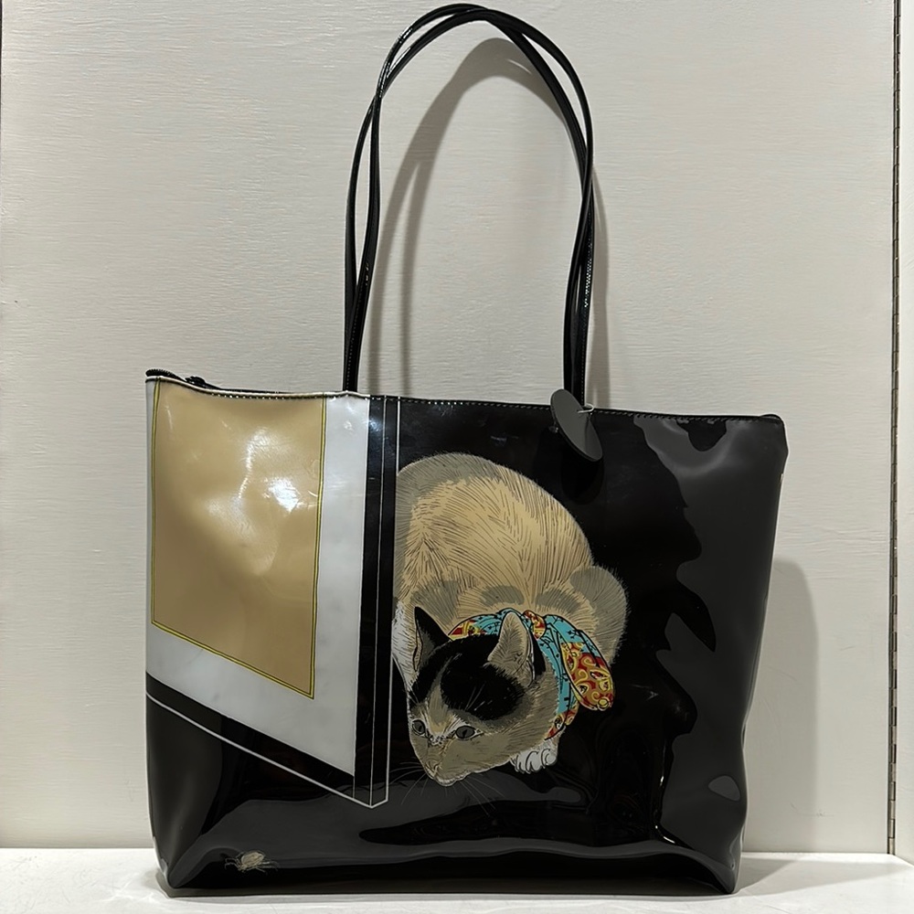 METROPOLITAN MUSEUM Of ART Black Plastic Cat Tote